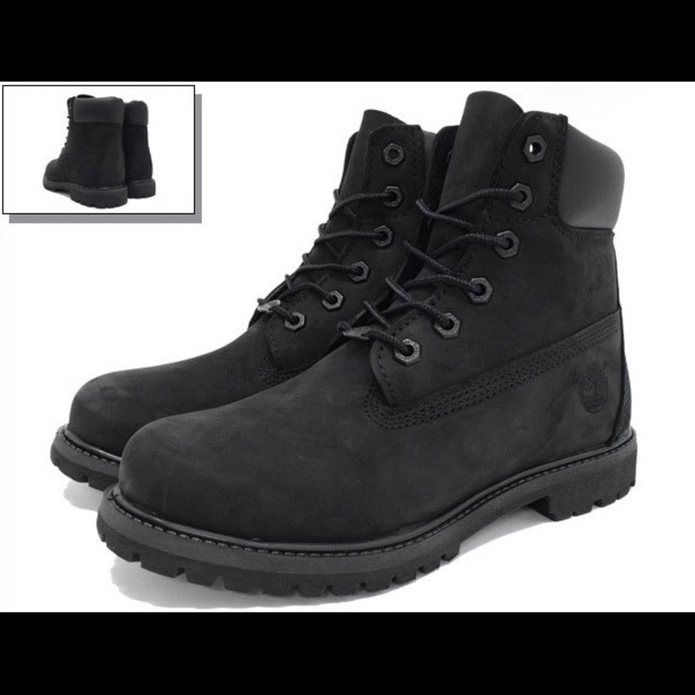 Timberland black boots women’s size 8